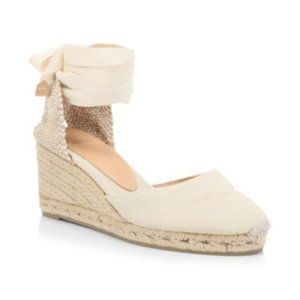 CASTANER Chiara Ivory Wedge Espadrilles 37 7